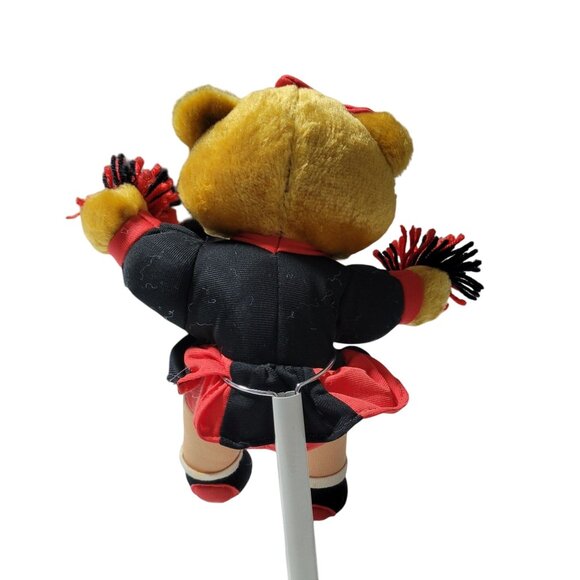 Vintage Chicago Bulls Cheerleader Bear NBA Basketball Pom Poms Plush Toy - Picture 2 of 5